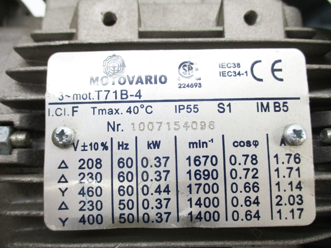 MOTOVARIO T71B-4 1007154096 NSNP
