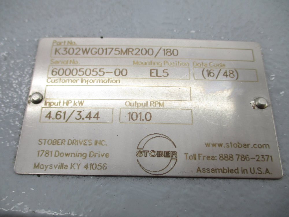 STOBER DRIVES K302WG0175MR200/180 NSNP