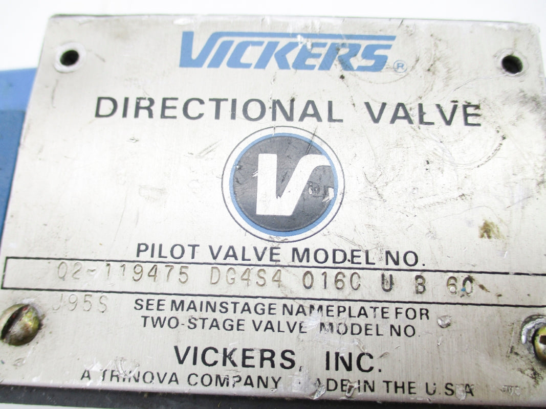 VICKERS DG4S4016VUB60 02-119475 110/120V UNMP
