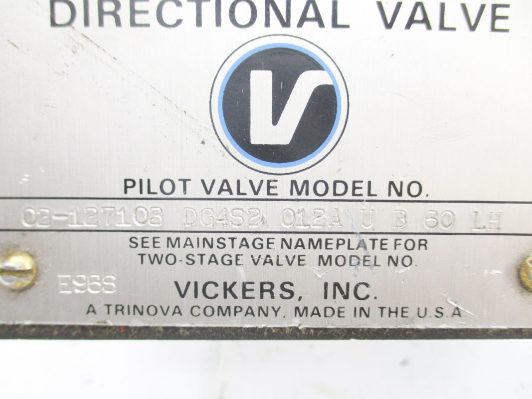 VICKERS DG4S2012AUB60 02-127103 110/120V UNMP