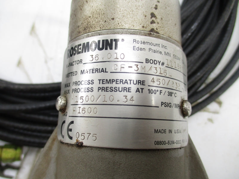 ROSEMOUNT 08800-5014-0002 1500PSI UNMP