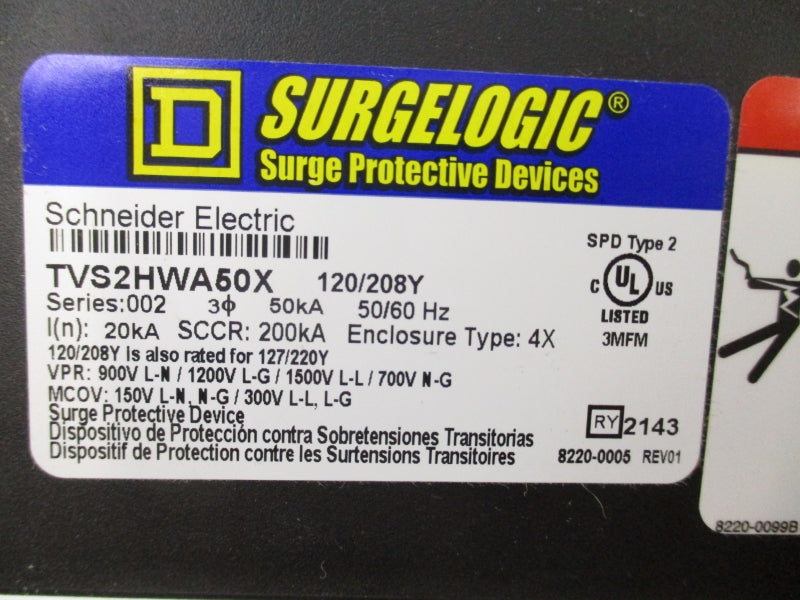 SQUARE D TVS2HWA50X SER. 002 1500V NSNP