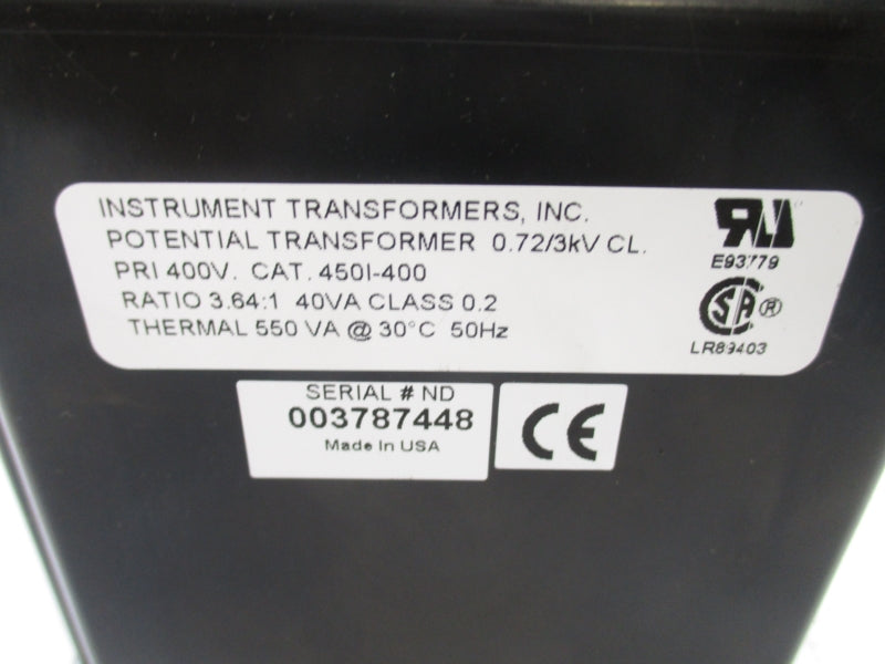 INSTRUMENT TRANSFORMER 450I-400 NSMP