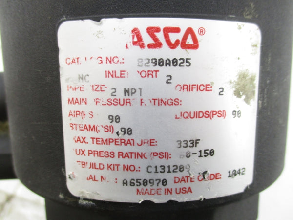 ASCO 8290A025 90PSI 2" UNMP