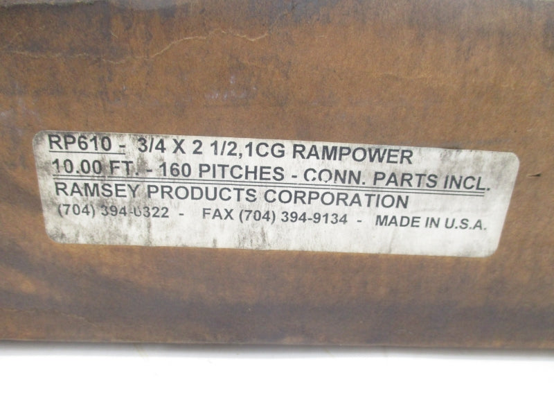 RAMSEY PRODUCTS RP610-3/4X21/2,1CG NSFS