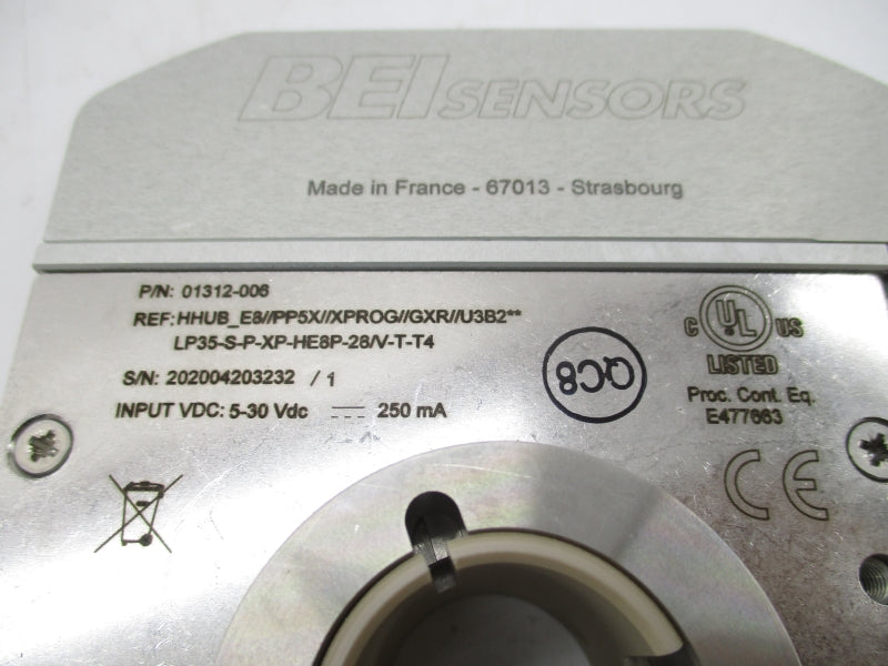 BEI SENSORS LP35-S-P-XP-HE8P-28/V-T-T4 01312-006 5-30VDC NSMP