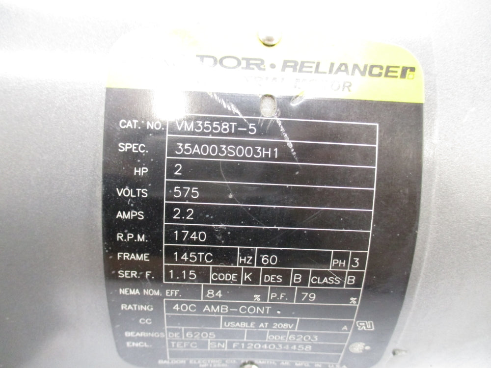 BALDOR VM3558T-5 NSNP