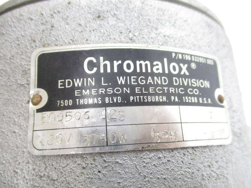 CHROMALOX 196032951000 500506025 480V UNMP
