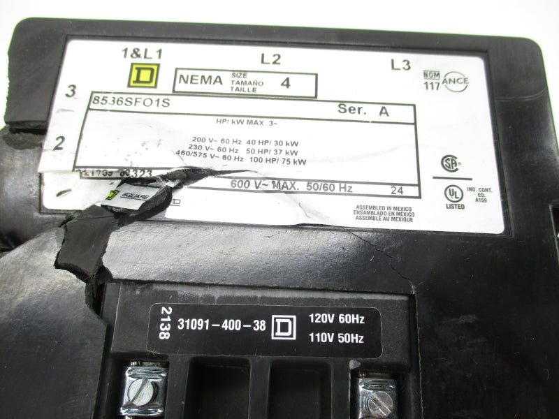 SQUARE D 8536SFO1S SER. A 110/120V (AS PICTURED) NSNP