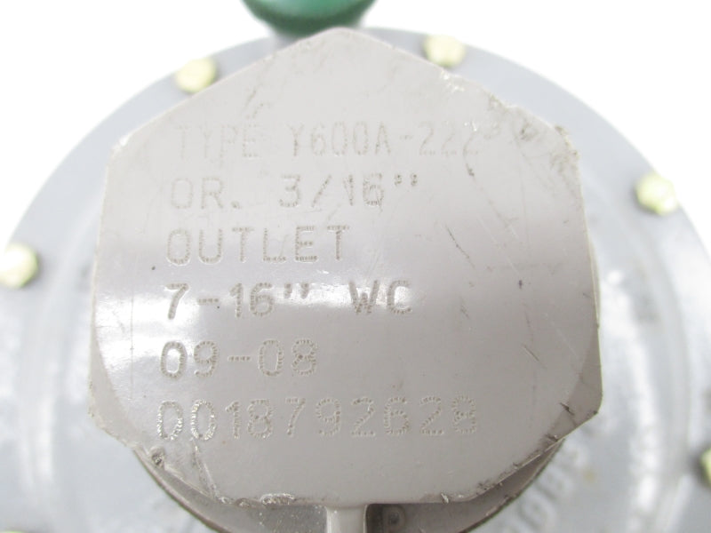 FISHER CONTROLS Y600A-222 3/16" NSNP