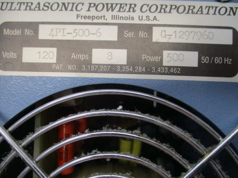 ULTRASONIC POWER 4PI-500-6 120V 8A UNMP