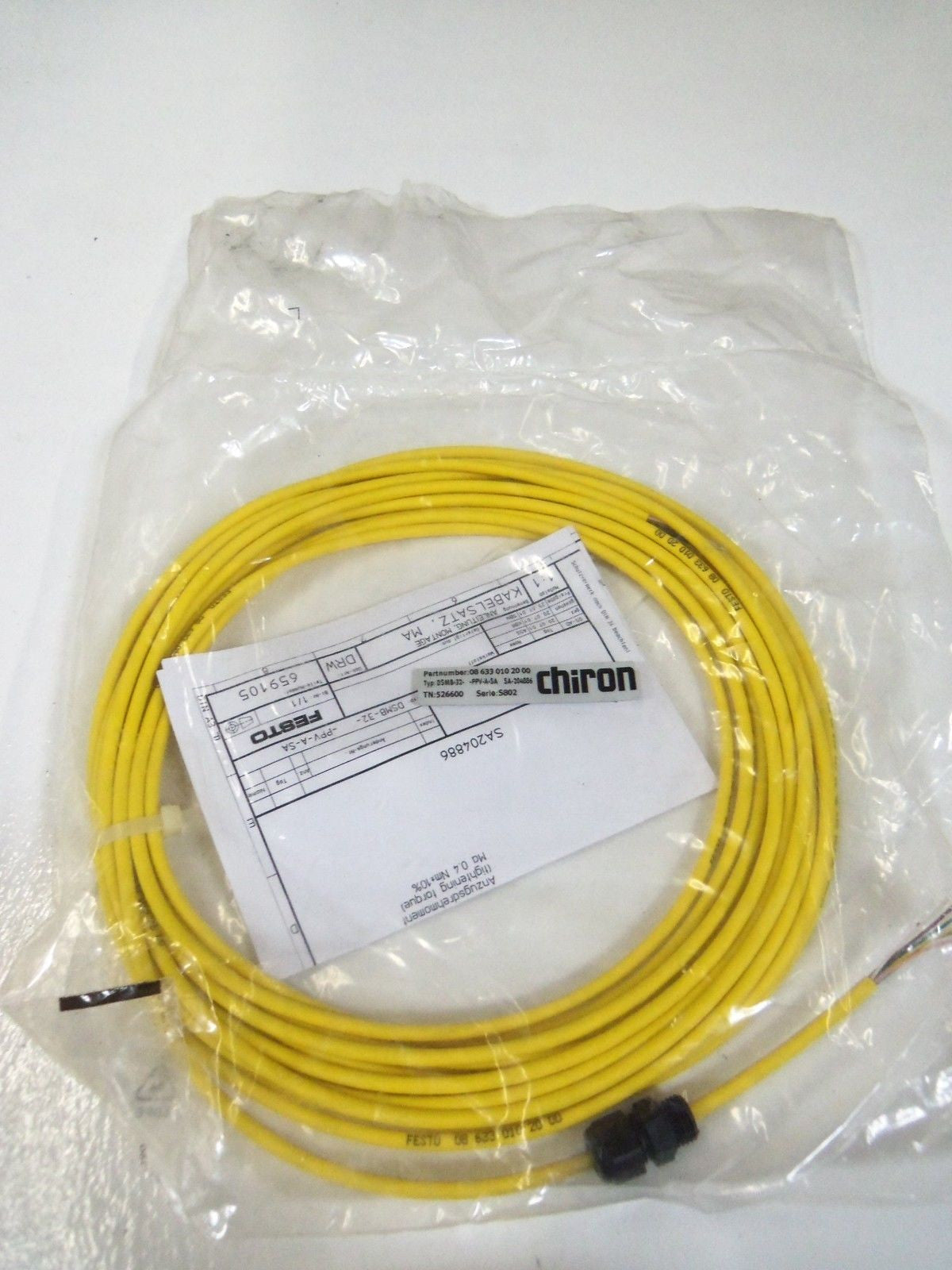 CHIRON 08 633 010 20 00 CABLE  *NEW IN BAG*