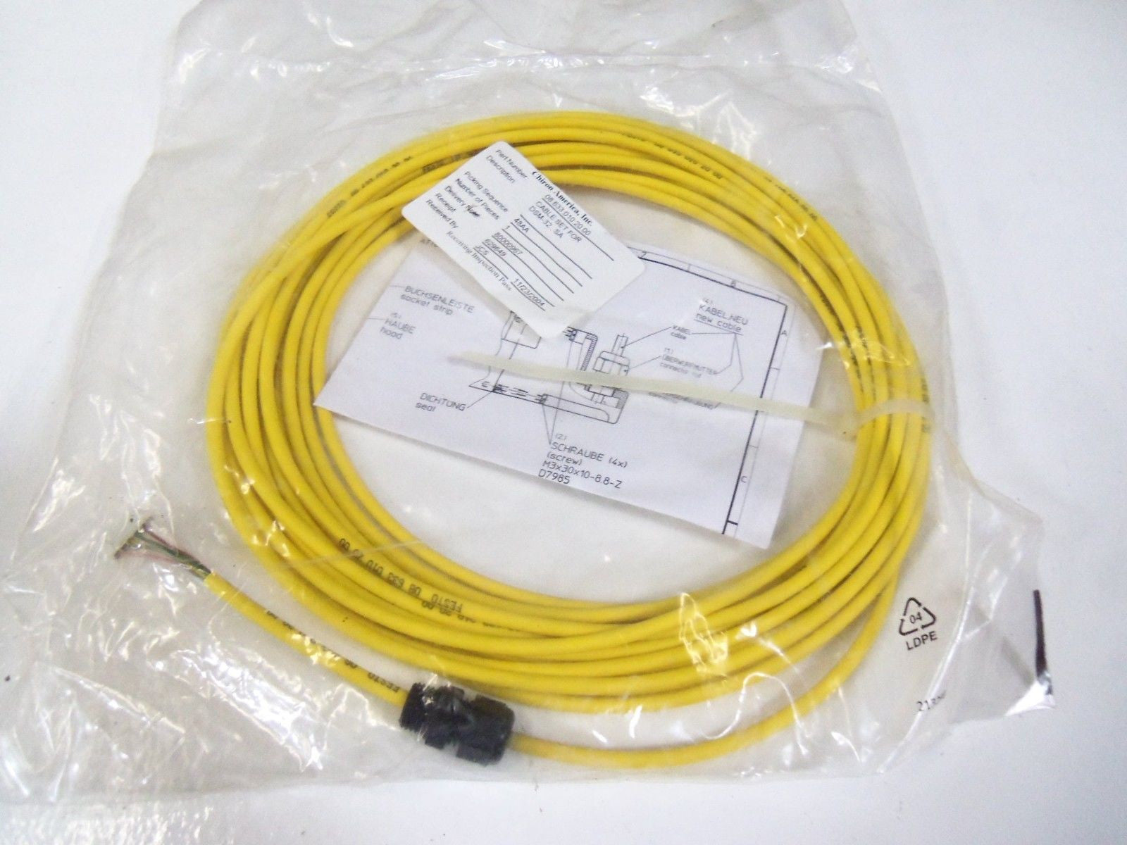 CHIRON 08 633 010 20 00 CABLE  *NEW IN BAG*