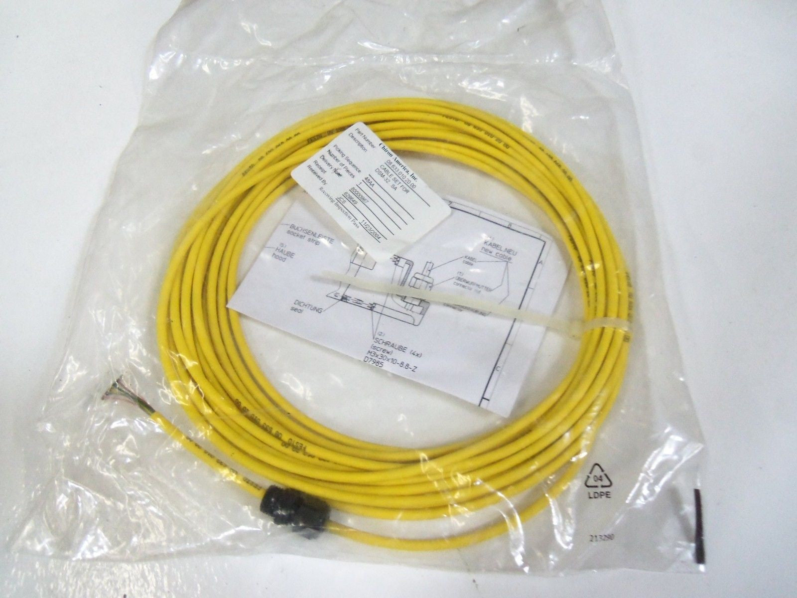 CHIRON 08 633 010 20 00 CABLE  *NEW IN BAG*