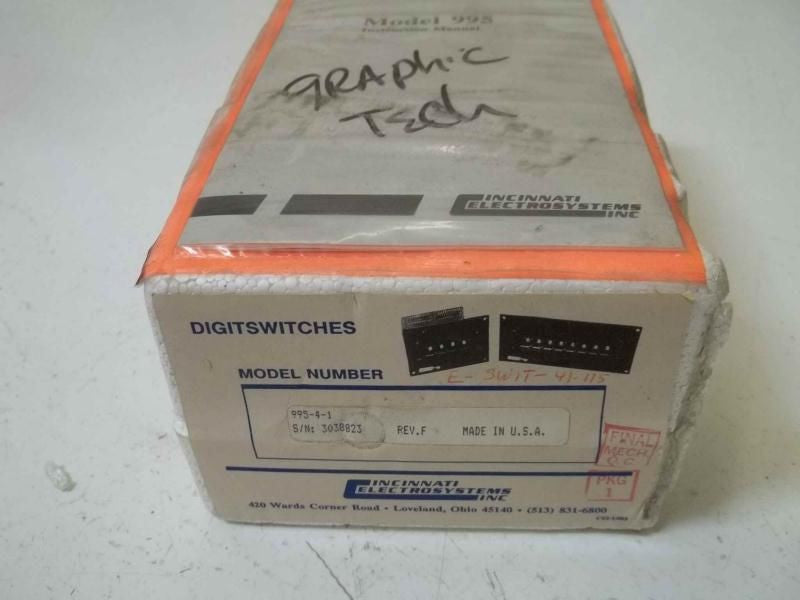 CINCINNATI ELECTROSYSYEMS  995-4-1 *NEW IN BOX*