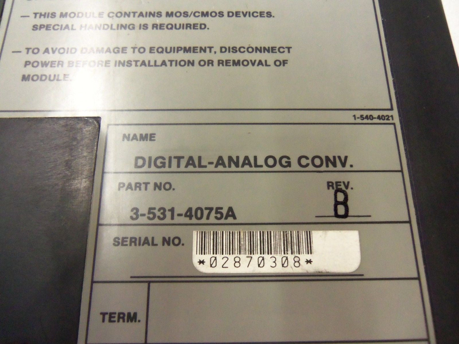 CINCINNATI MILACRON 3-531-4075A *NEW NO BOX*