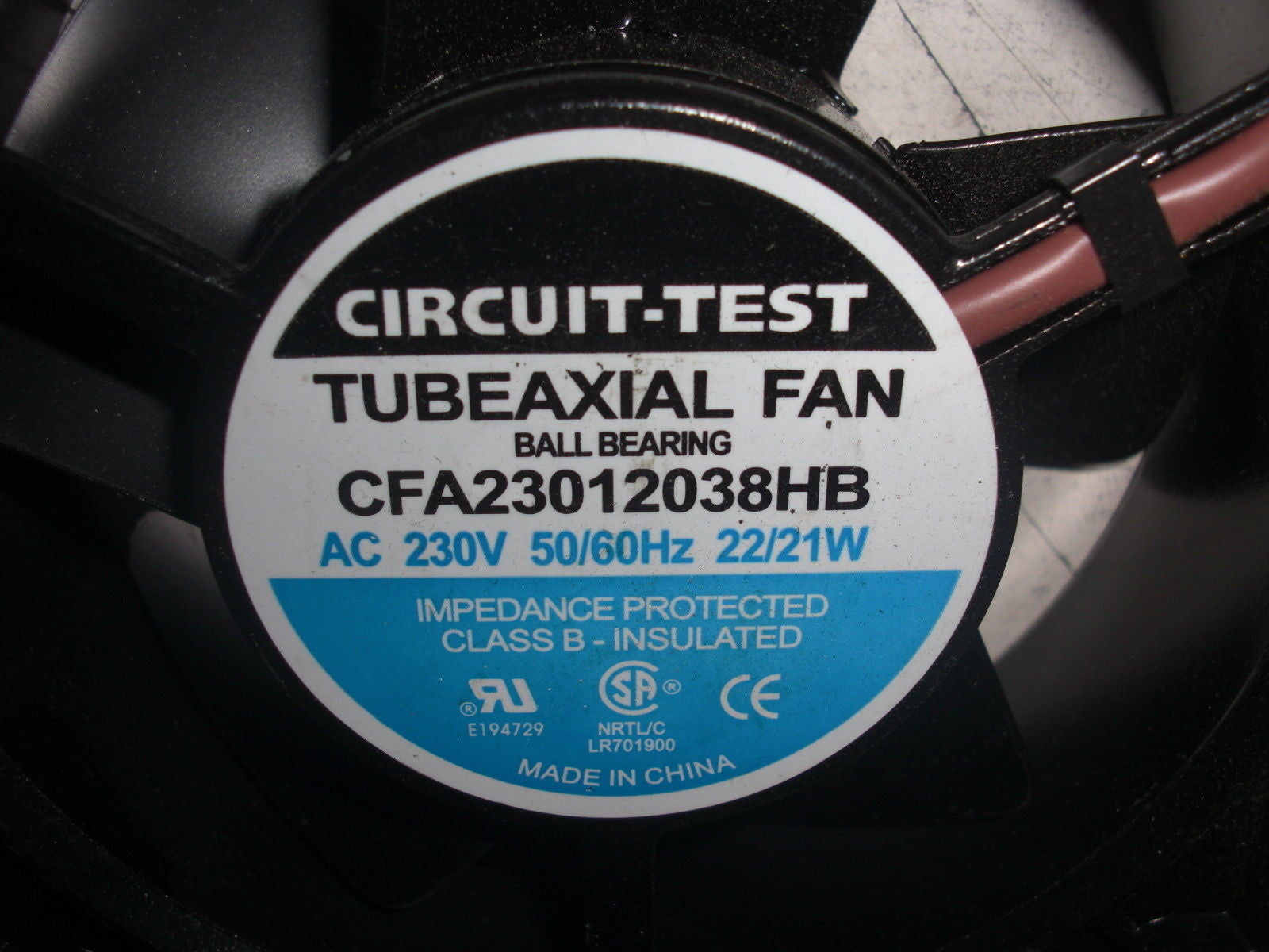 CIRCUIT TEST CFA23012038HB TUBEAXIAL FAN BALL BEARING *NEW NO BOX*