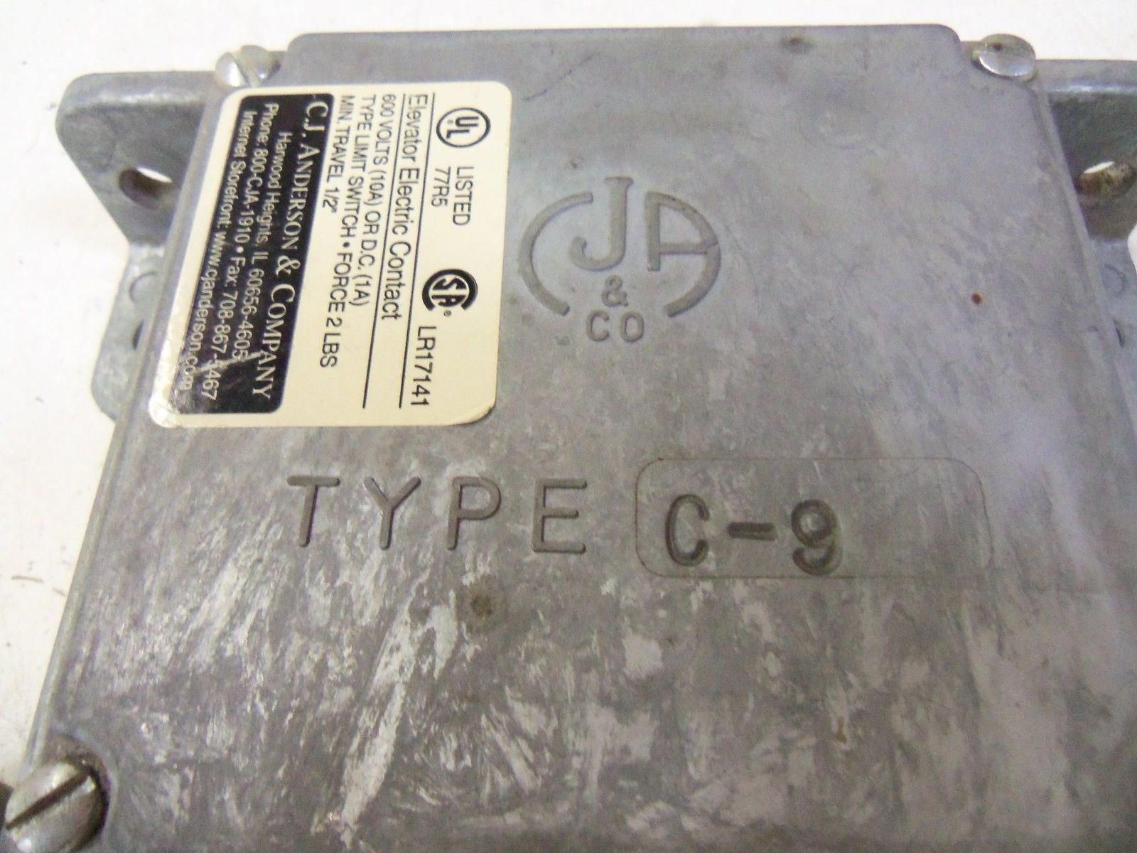 C.J. ANDERSON & CO. C-9 *USED*