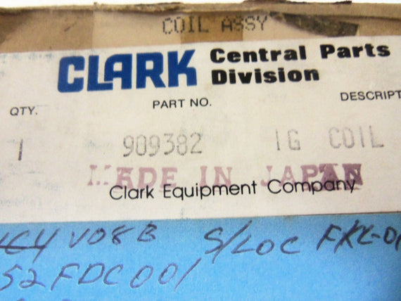 CLARK 909382 RESISTOR *NEW IN BOX*