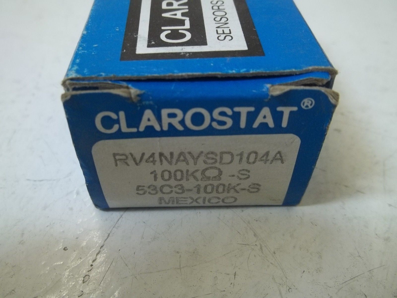 CLAROSTAT RV4NAYSD104A 53C3-100K-S POTENTIOMETER 100K OHMS *NEW IN BOX*
