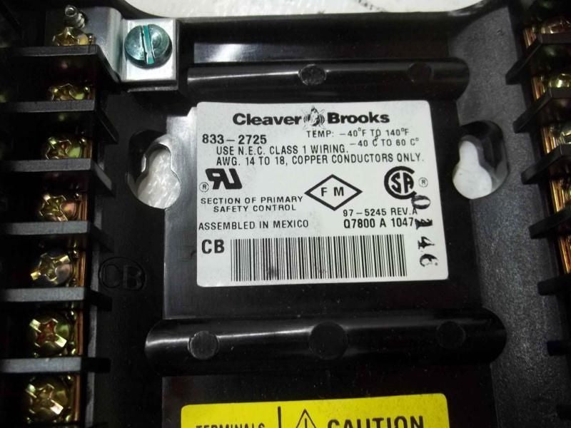 CLEAVAR-BROOKS CB833-2725 WIRING SUBBASE-PANEL MONITOR *NEW IN BOX*