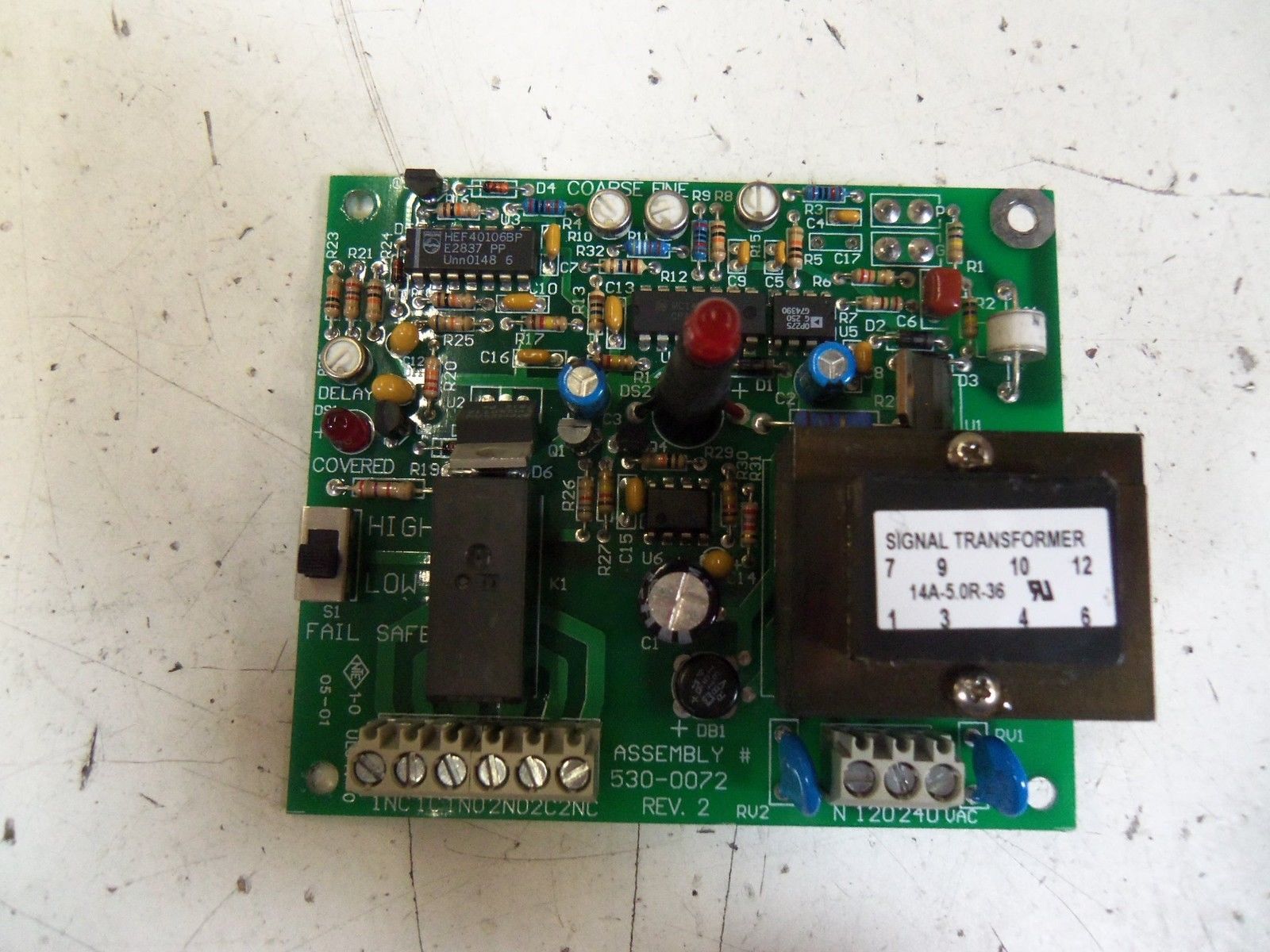 COARSE FINE 530-0072 PC BOARD *USED*