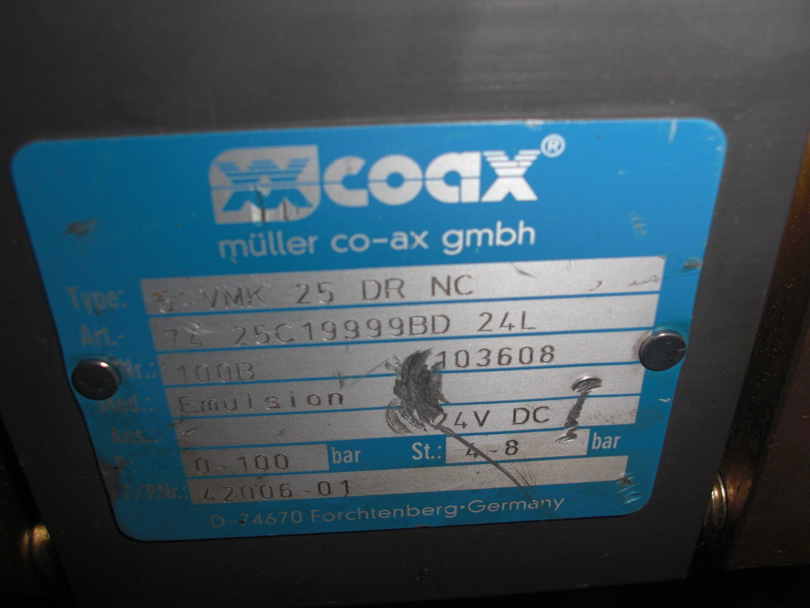 COAX 5-VMK25 DR NC MULLER COAX *USED*