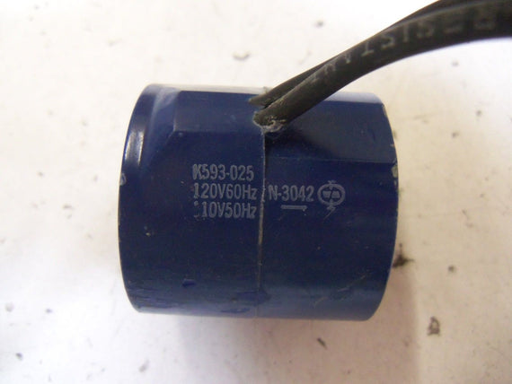 SCHRADER BELLOWS K593-025 COIL 110/120V *NEW NO BOX*