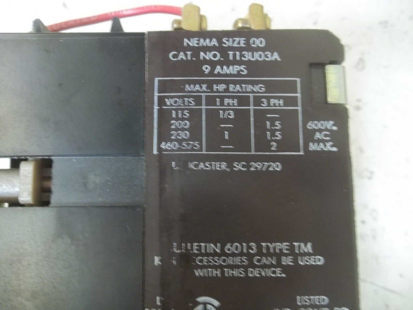 COMMANDER T13U03A CONTACTOR *NEW NO BOX*