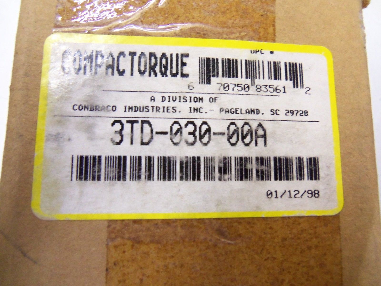 COMPACTORQUE 3TD-030-00A *USED*