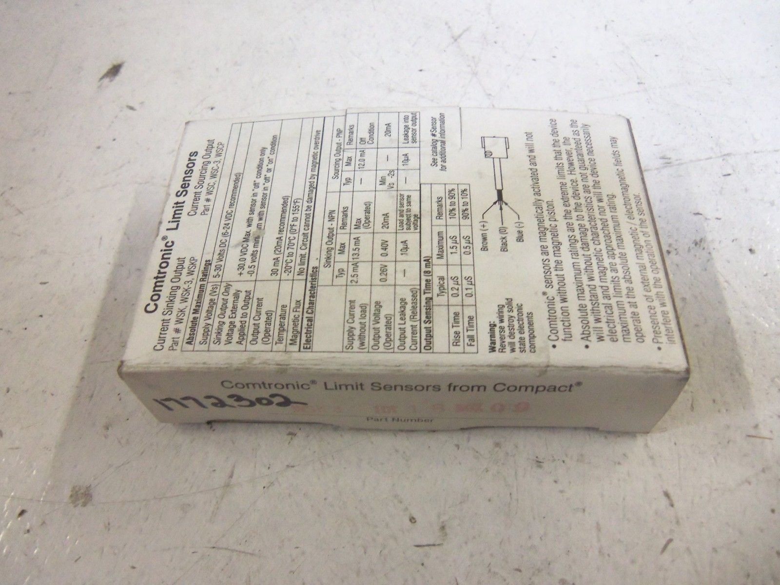 COMPACT WSK3 LIMIT SENSOR SWITCH *NEW IN BOX*
