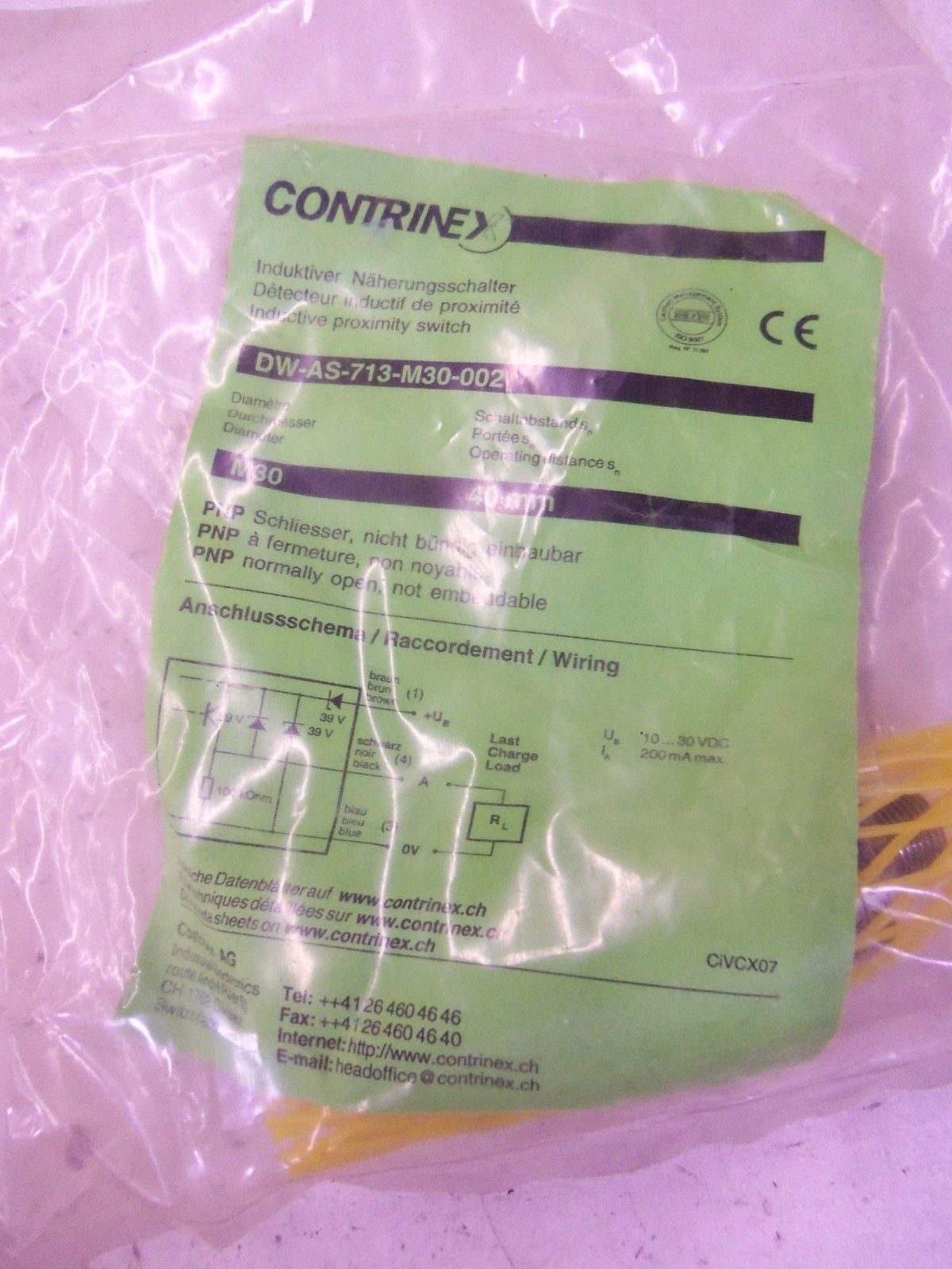 CONTRINEX DW-AS-713-M30-002 *NEW IN BAG*