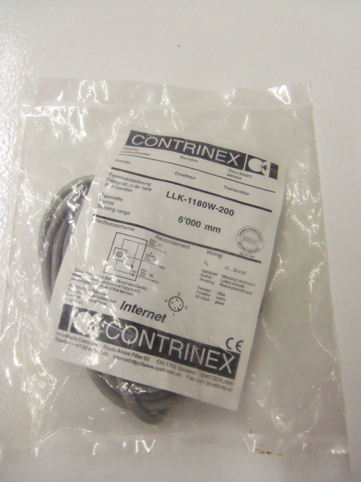 CONTRINEX LLK-1180W-200 *NEW IN BAG*