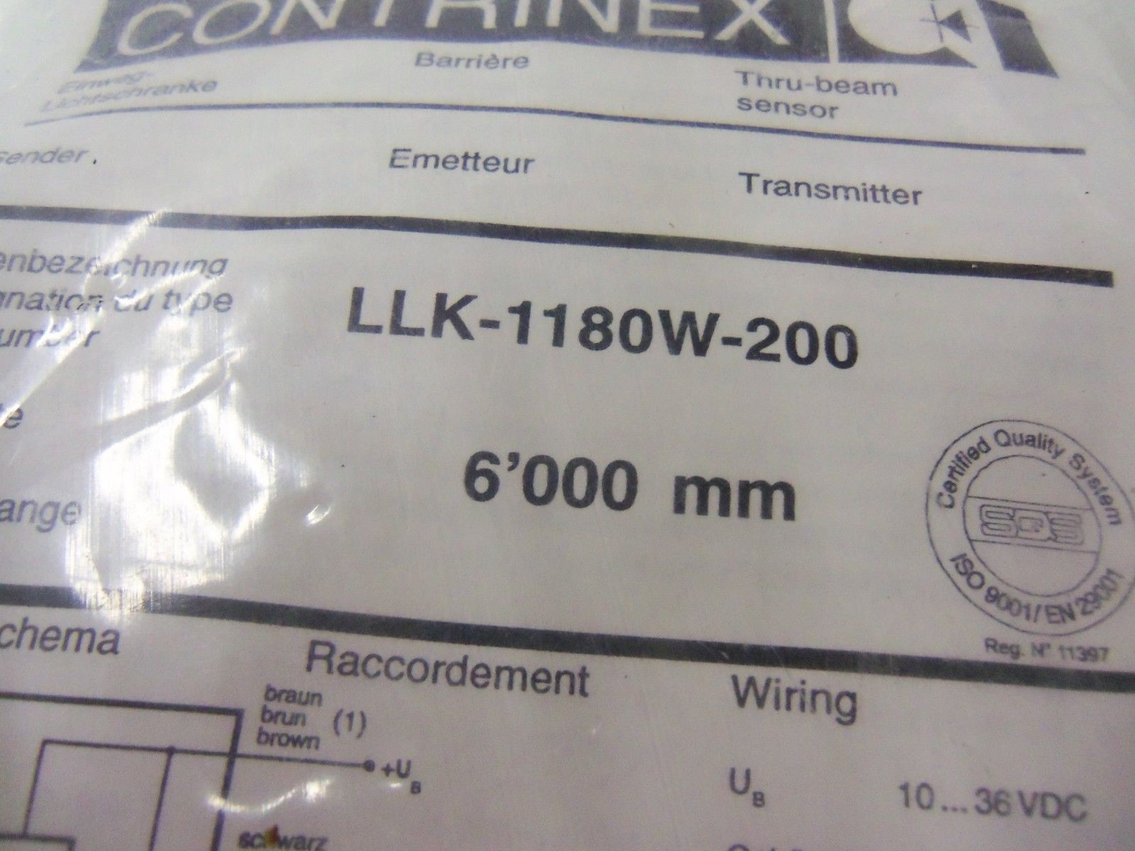 CONTRINEX LLK-1180W-200 *NEW IN BAG*