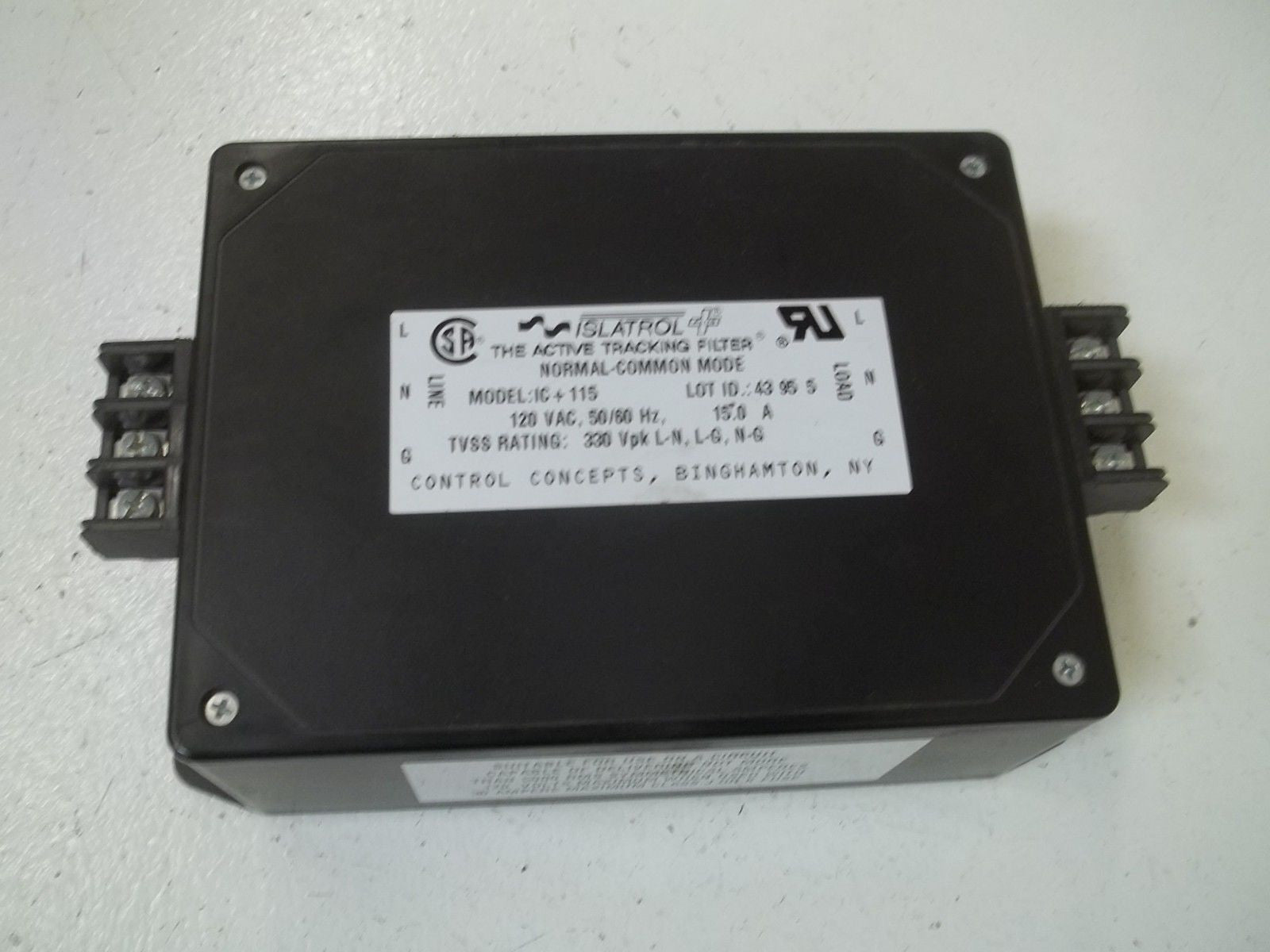 CONTROL CONCEPTS ISLATROL IC+115 ACTIVE TRACKING FILTER *NEW IN BOX*
