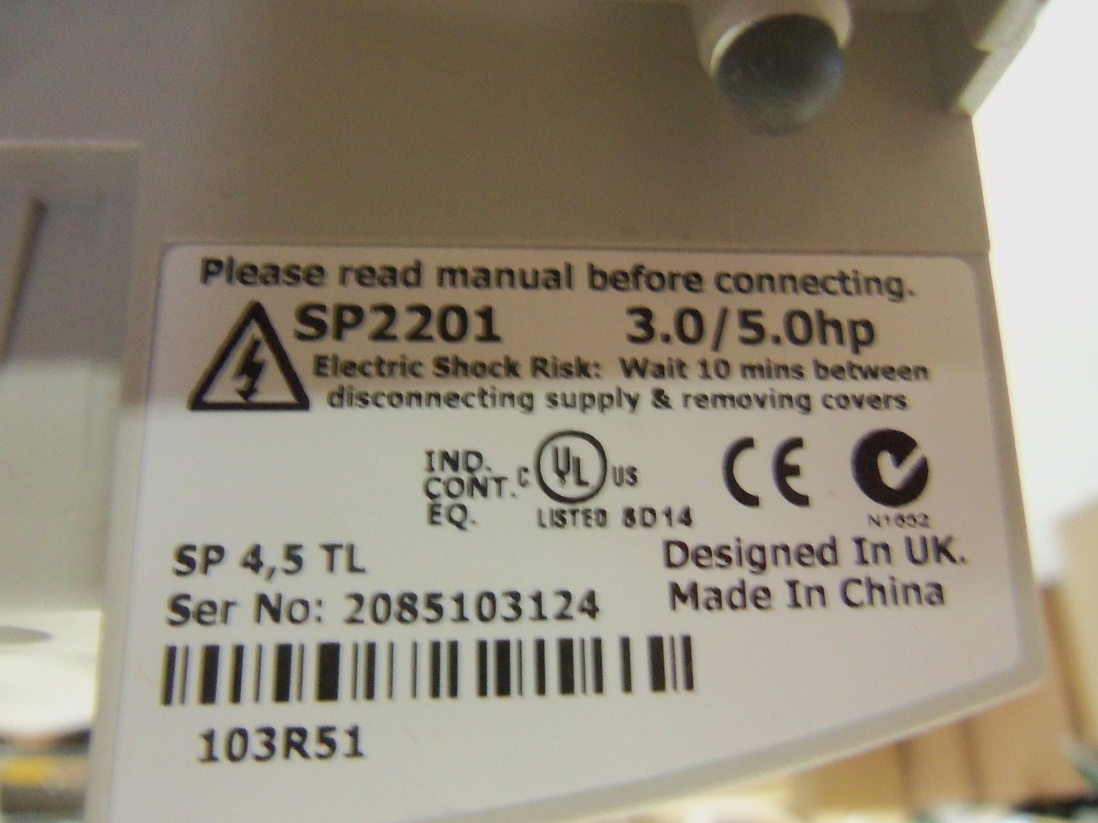 CONTROL TECHNIQUES SP2201 UNIDRIVE *NEW IN BOX*