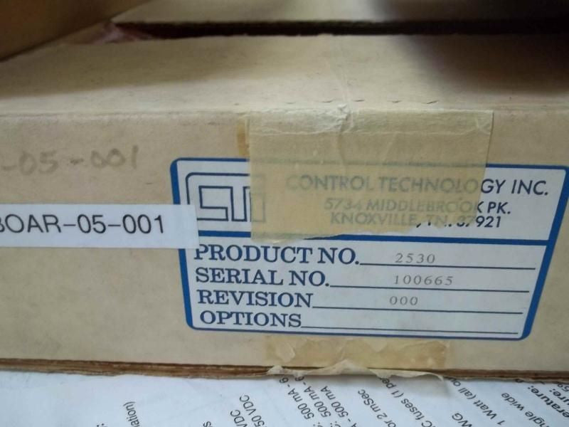 CONTROL TECHNOLOGY INC. 901F-2530 *NEW IN BOX*