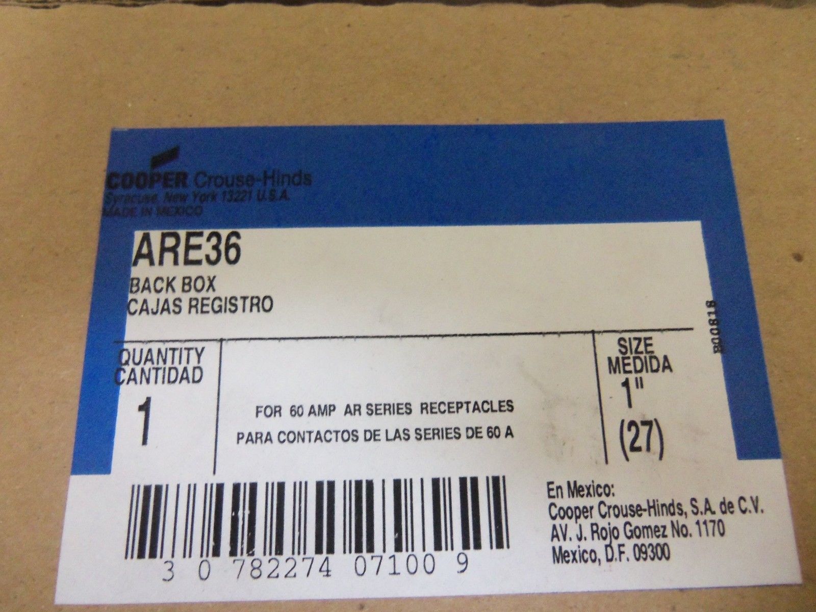 COOPER ARE36 CONDUIT *NEW IN BOX*