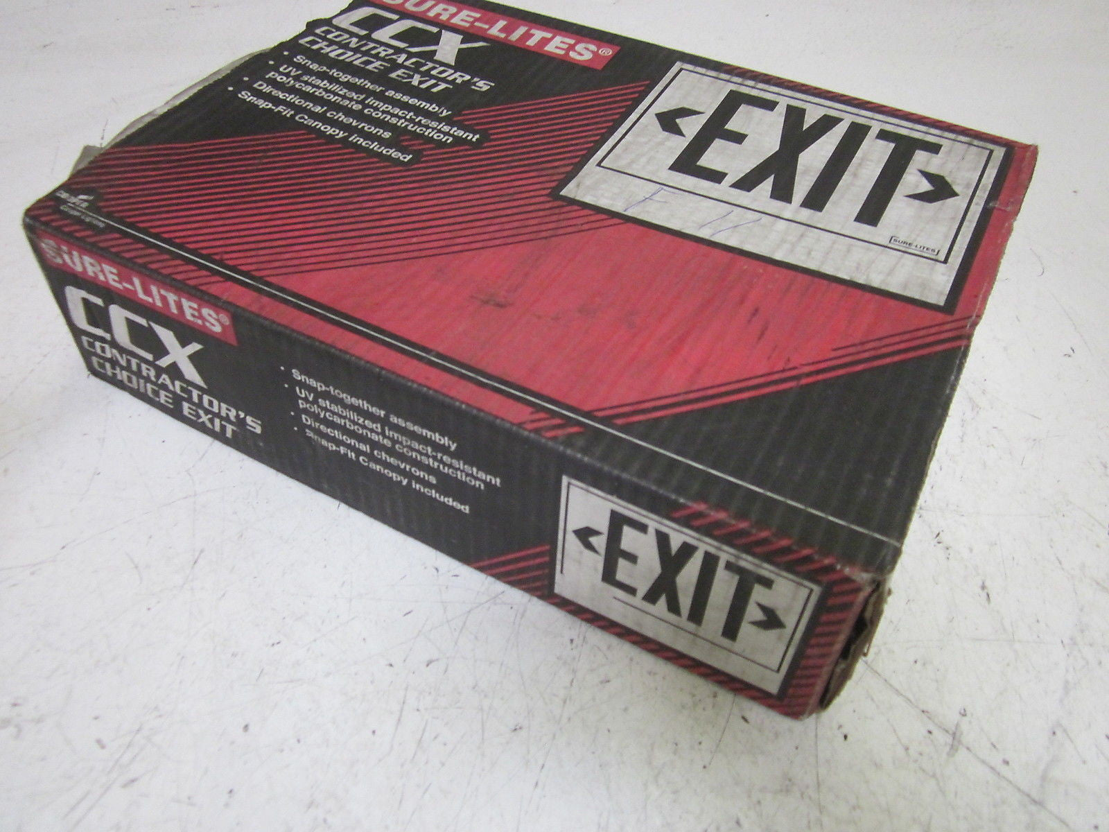 COOPER SUPER-LITES CCX70RWH EMERGENCY EXIT SIGN 120/277V *NEW IN BOX*