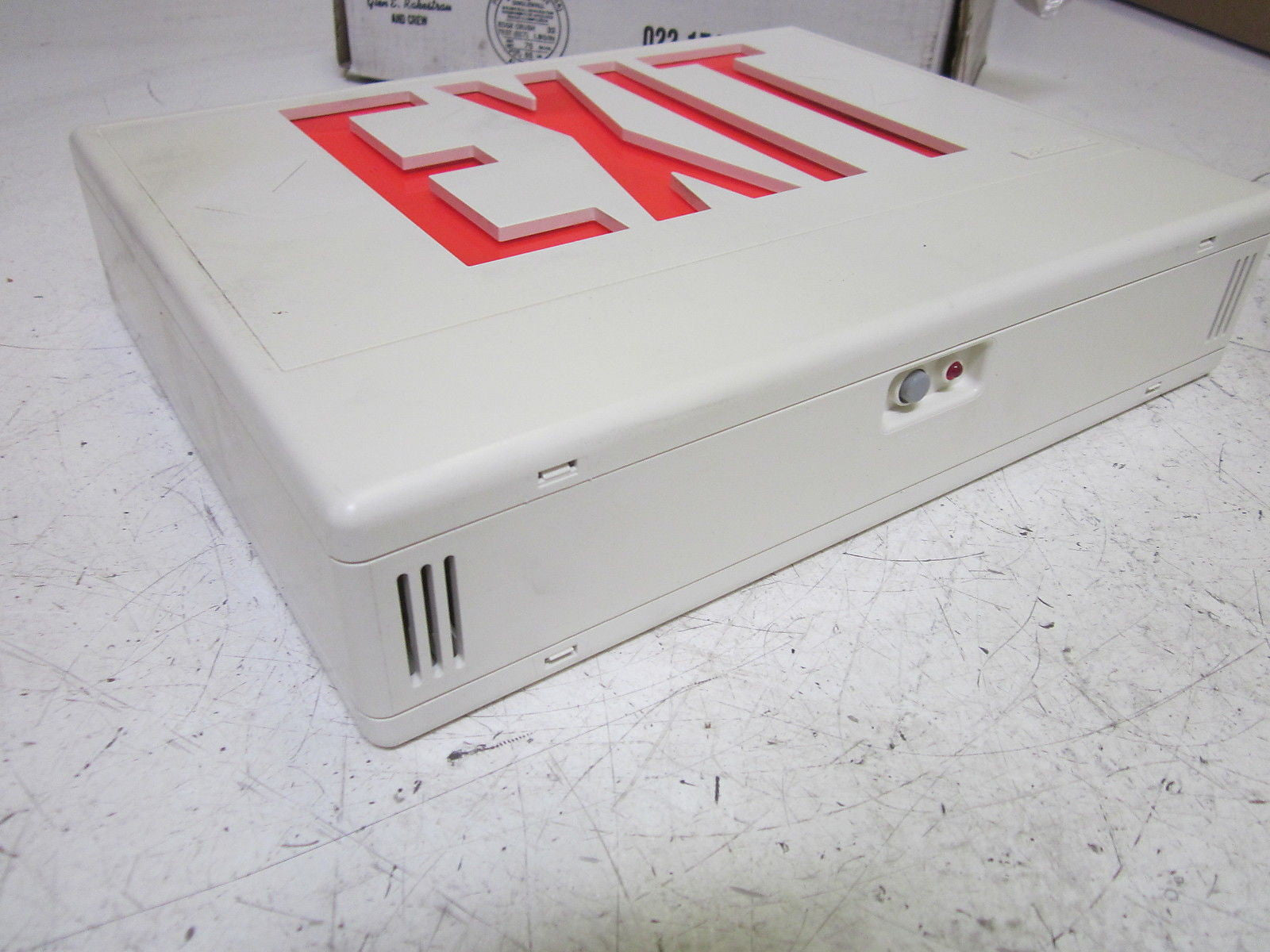 COOPER SUPER-LITES CCX70RWH EMERGENCY EXIT SIGN 120/277V *NEW IN BOX*