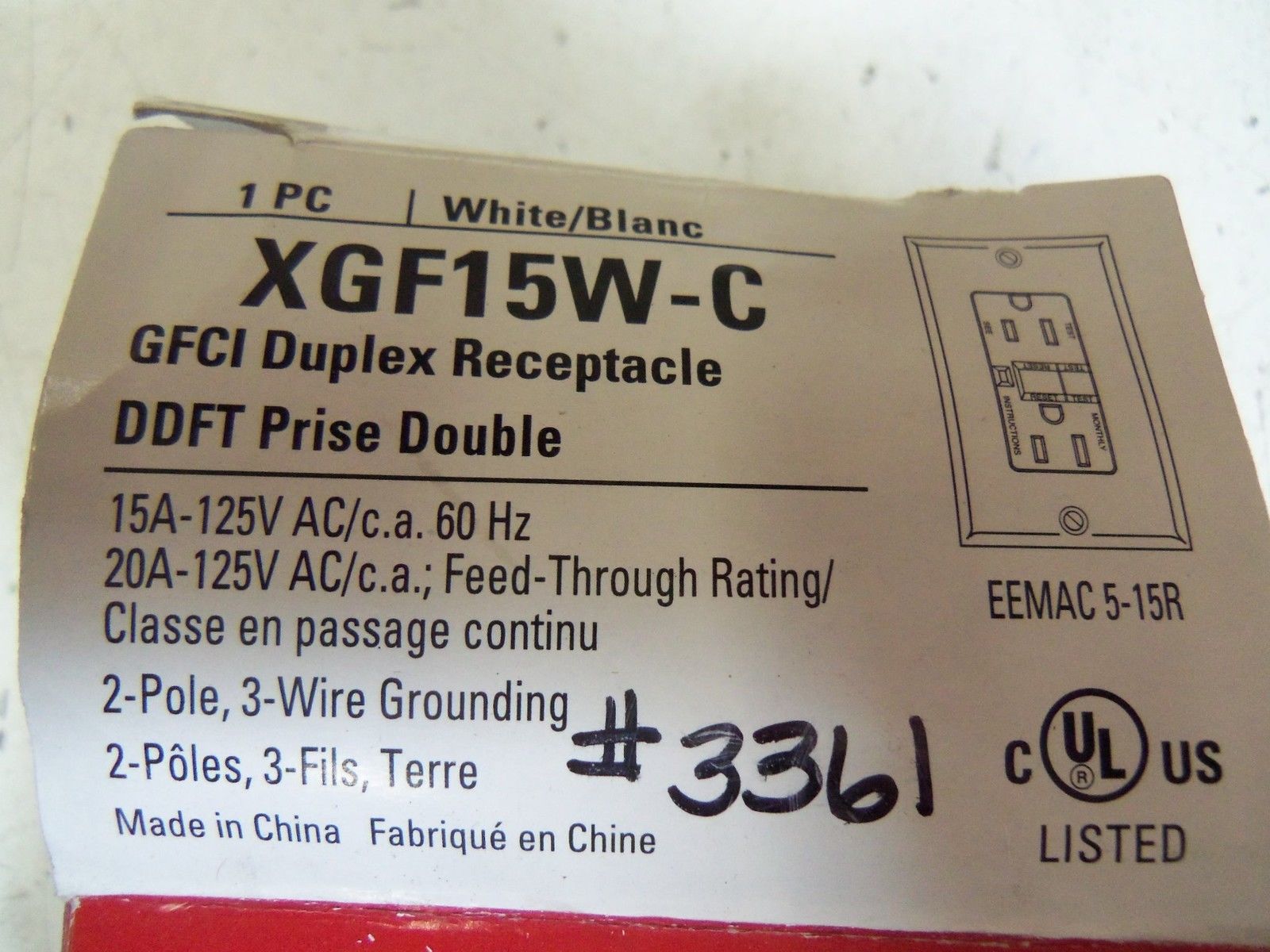 COOPER XGF15W-C *NEW IN BOX*
