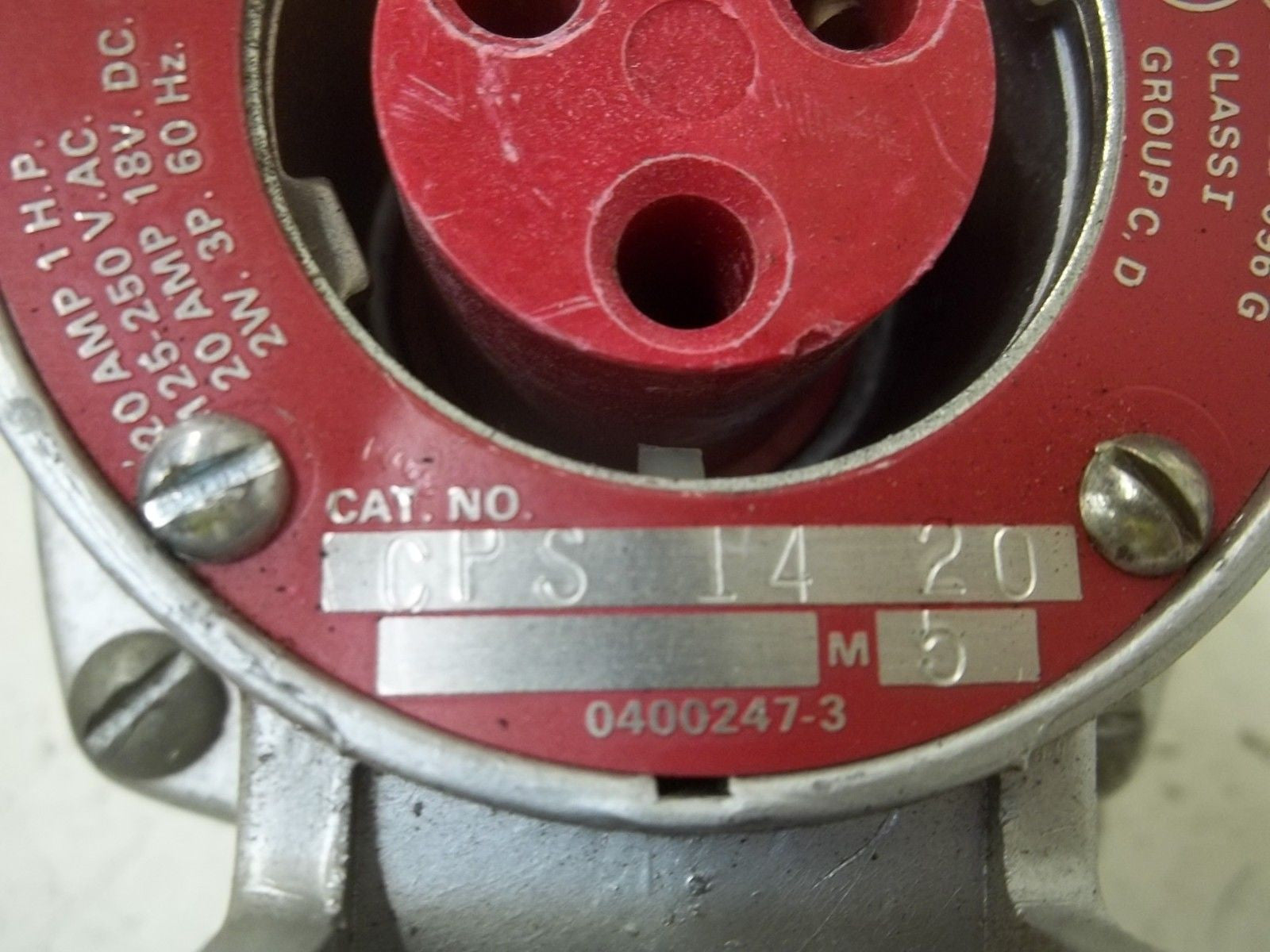 CROUSE-HINDS CPS 14 20 PIN & SLEEVE RECEPTACLE *USED*