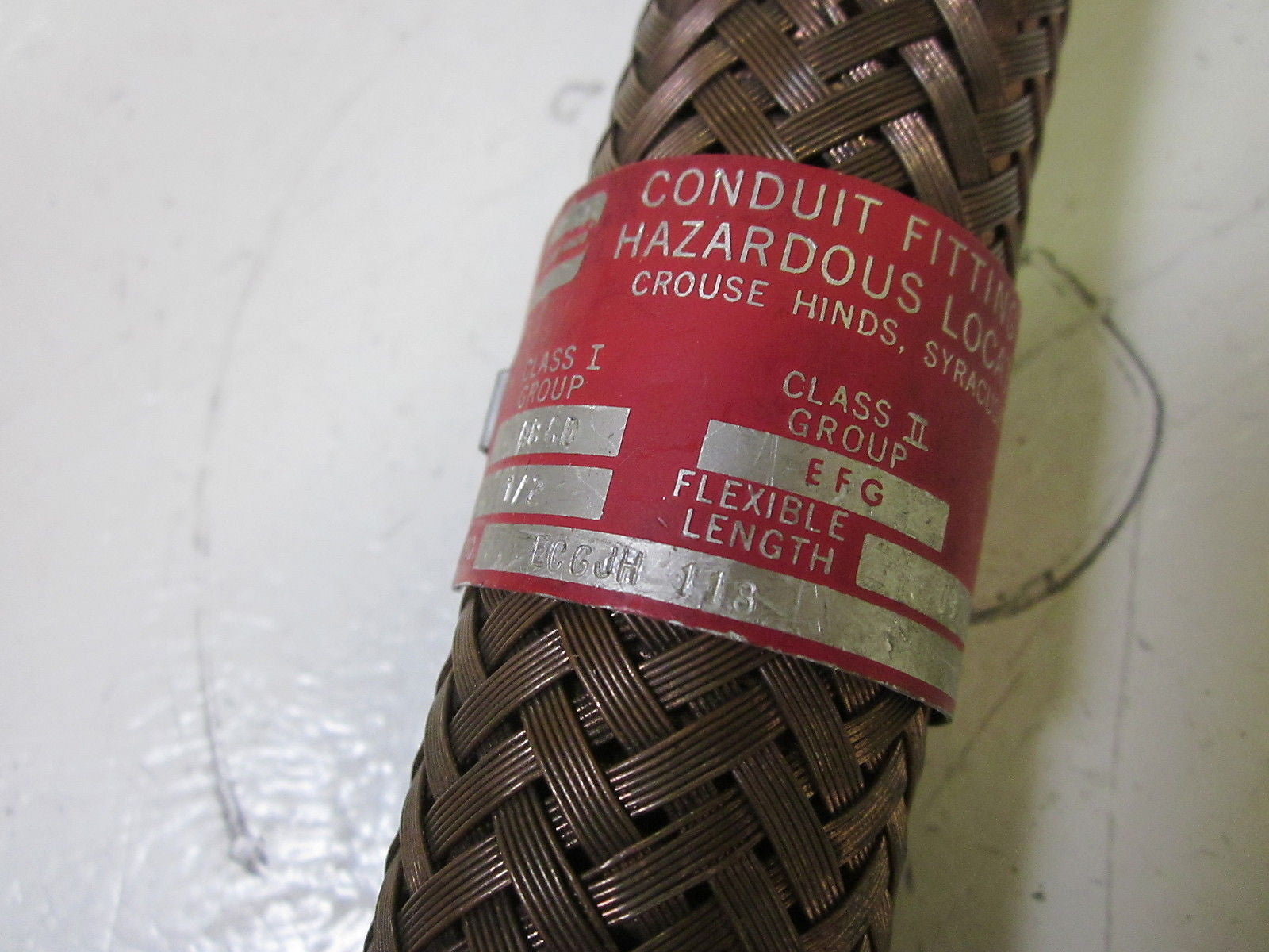 CROUSE-HINDS ECGJH-118 FLEXIBLE CONDUIT FITTING 1/2"  *NEW*