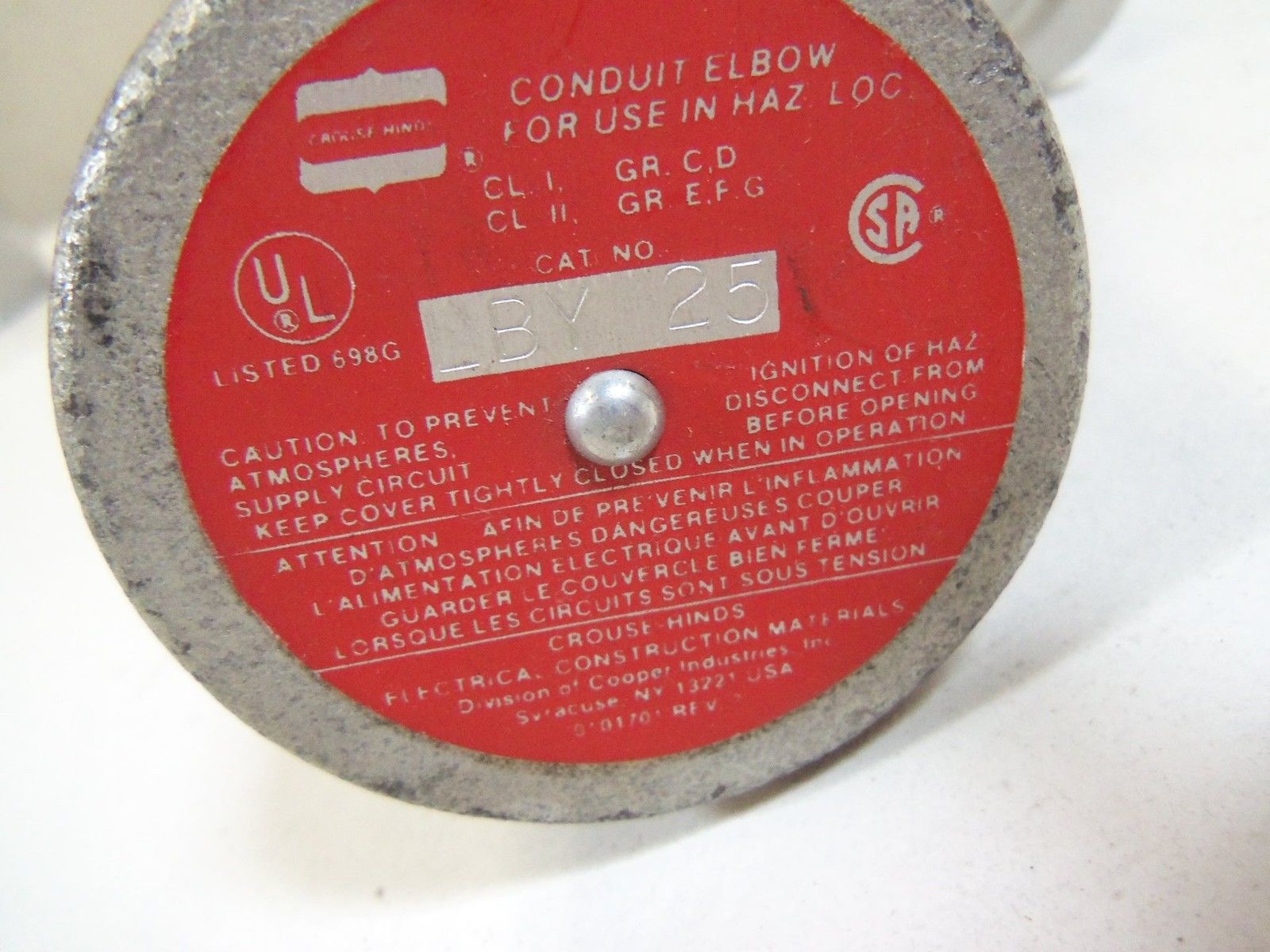 CROUSE-HINDS LBY 25 *USED*
