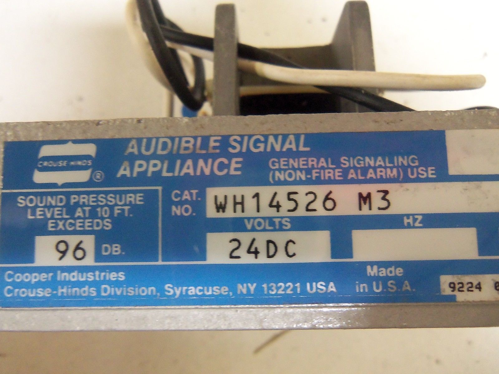 CROUSE-HINDS WH14526-M3 *USED*