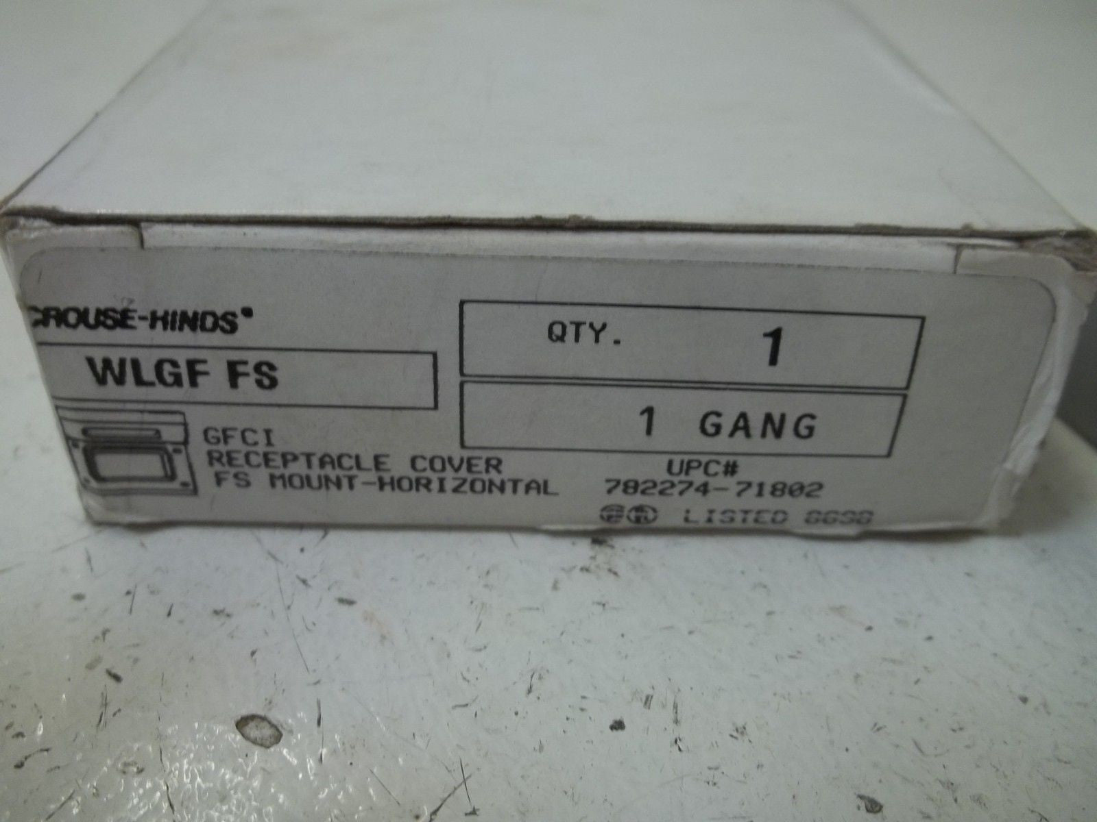 CROUSE-HINDS WLGFFS RECEPTACLE COVER *NEW IN BOX*