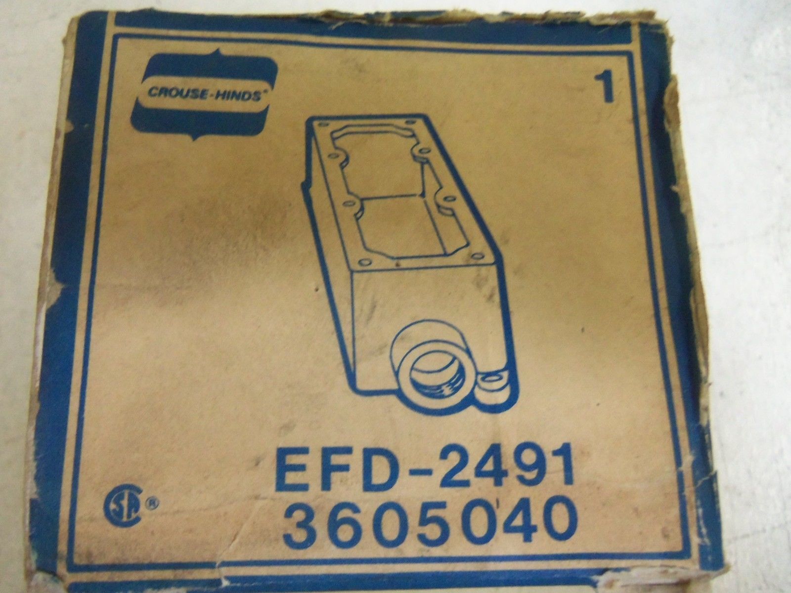 CROUSE-HINDS EFD-2491 CONDUIT *NEW IN BOX*