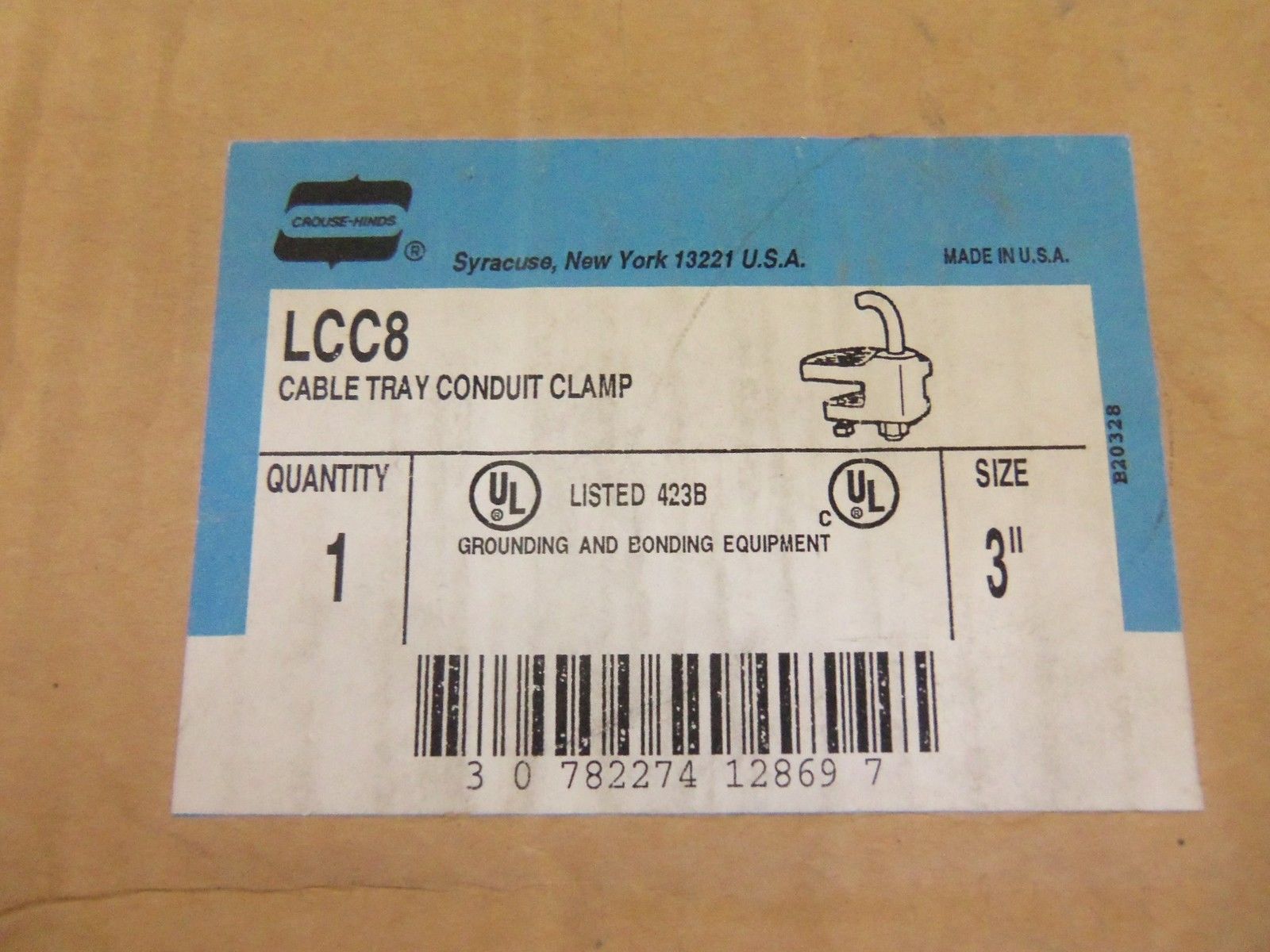 CROUSE-HINDS LCC8 CONDUIT CLAMP *NEW IN BOX*