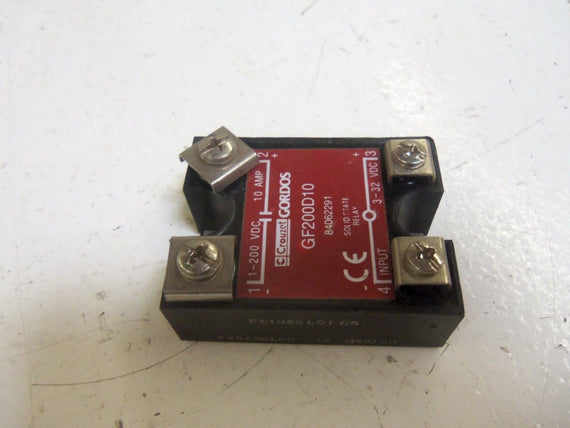 GORDOS CROUZET GF200D10 SOLID STATE RELAY *USED*