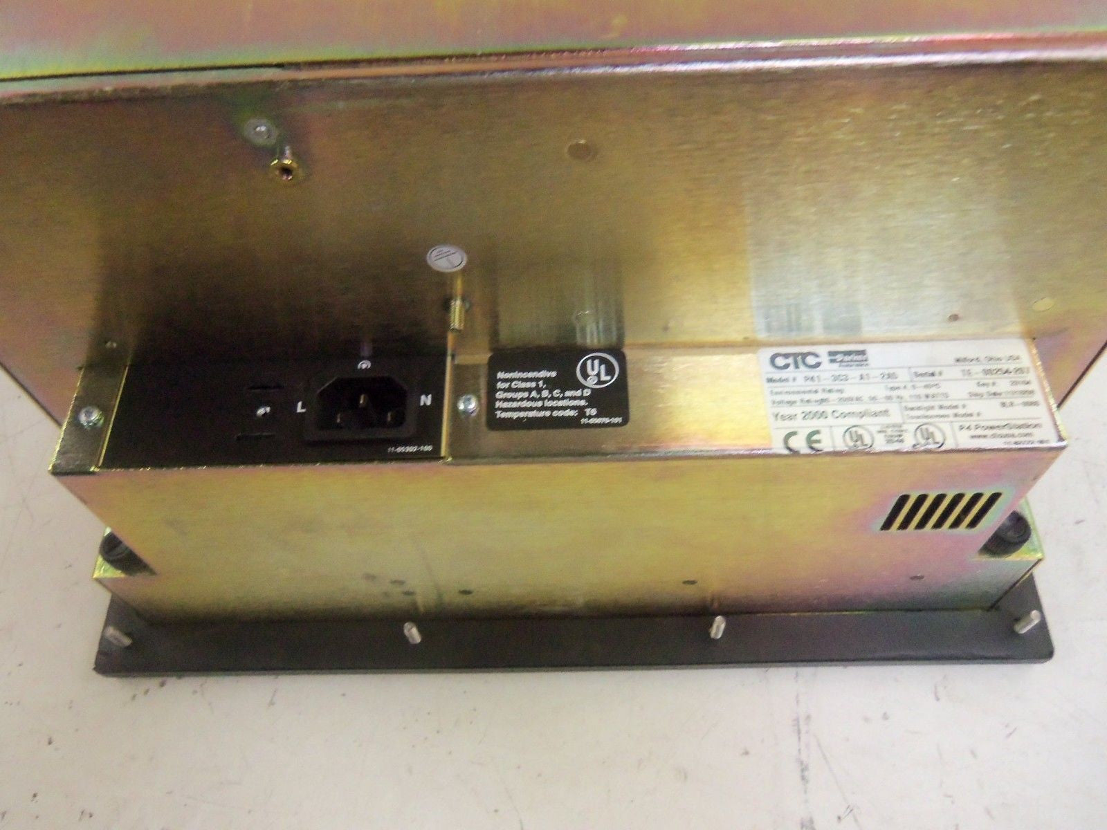 CTC P41-3C3-A1-2A5 NO POWER CORD *USED*